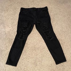 AE Ne(x)t Level Stretch Hi-Rise CurvyJeggings- Black, 22